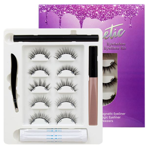 Invisible Magnetic Eyelashes with Eyeliner (3)