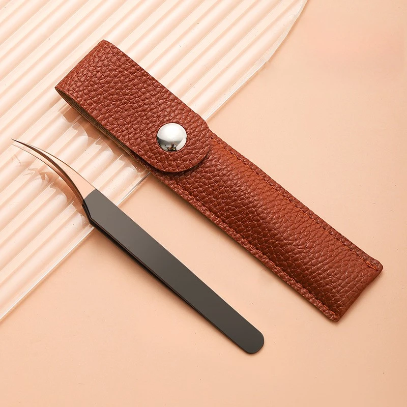 rose gold tweezers pu packaging