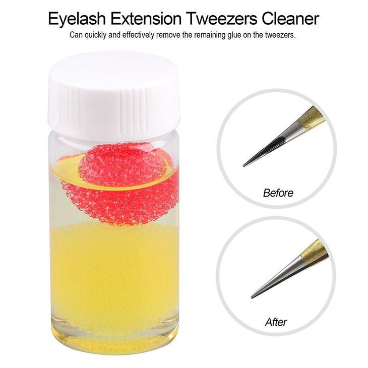lashes tweezers glue remover