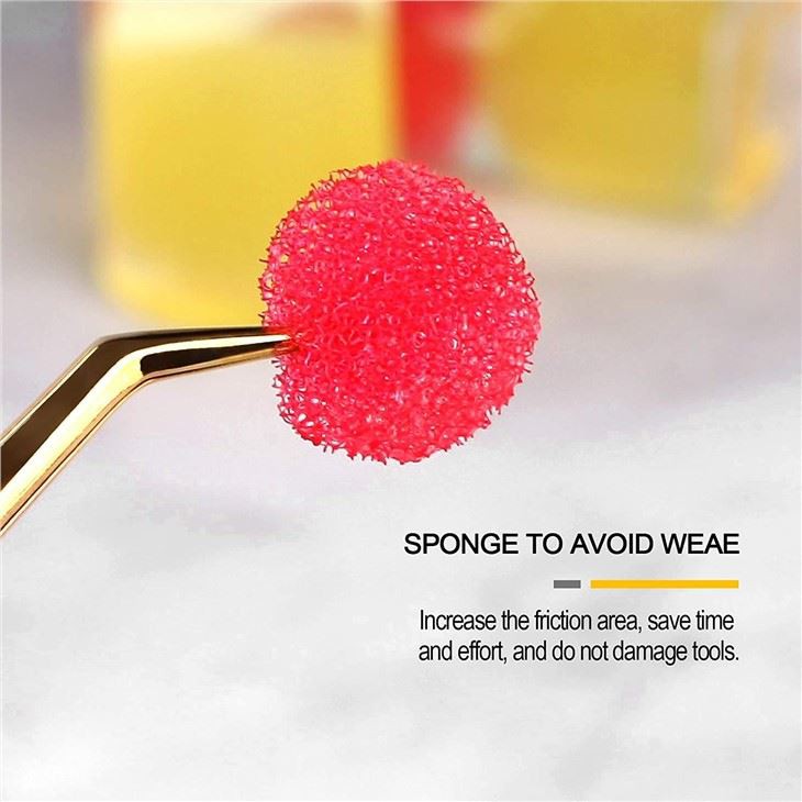 red tweezers cleaning tool kit